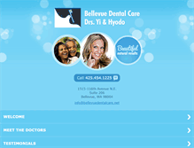 Tablet Screenshot of bellevuedentalcare.net